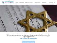 Tablet Screenshot of ncejudaism.org